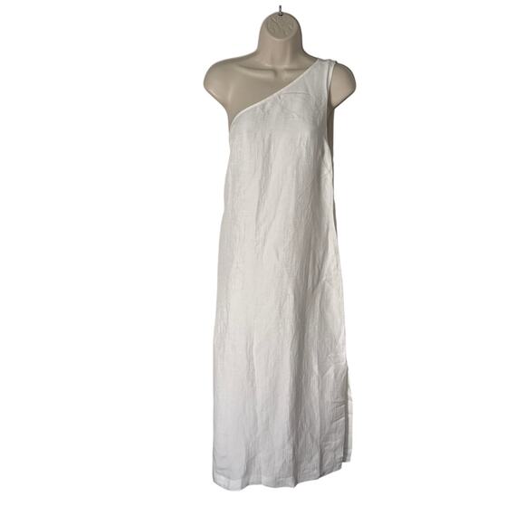 NWT Madewell Womens One-Shoulder Midi Dress in Lighthouse NQ624 Size 14 - Picture 4 of 14